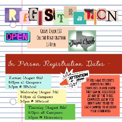 Registration in person starts